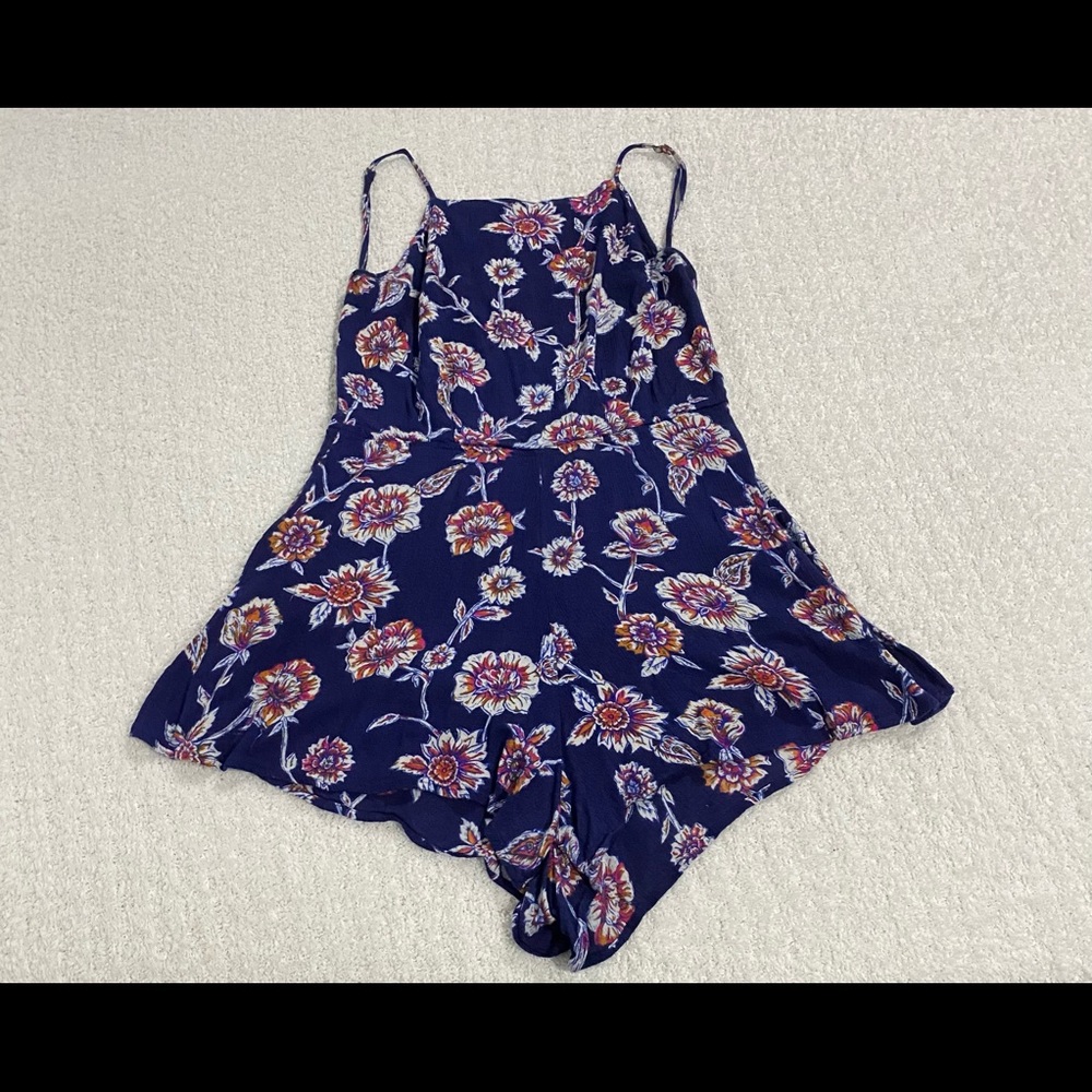 Billabong Halter Romper with Open Back